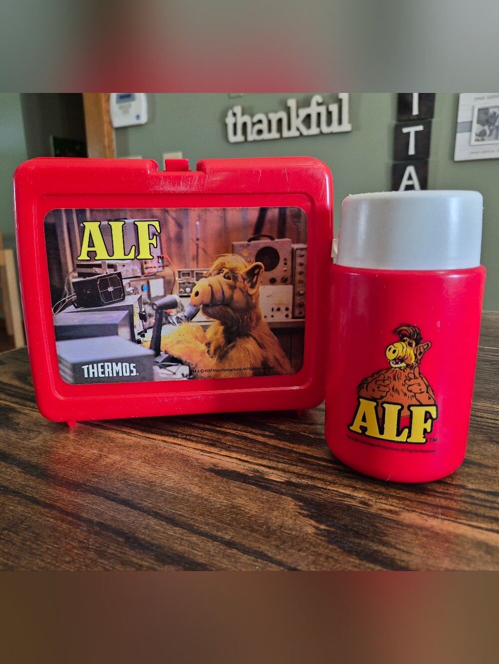 ALF Red Thermos Lunchbox Set